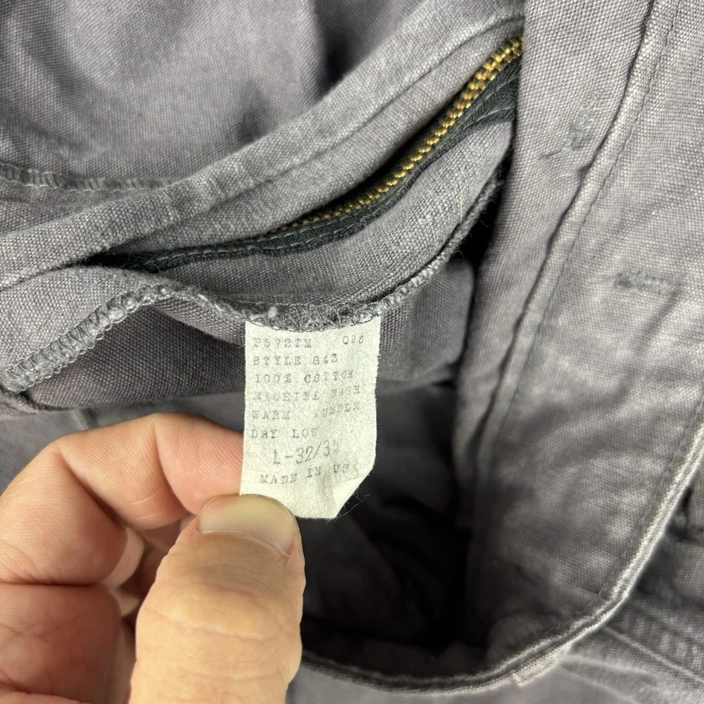 Vintage Rattlers Brand Pants Men's 36x32 Gray Made In USA‎ Workwear Outdoor 90s